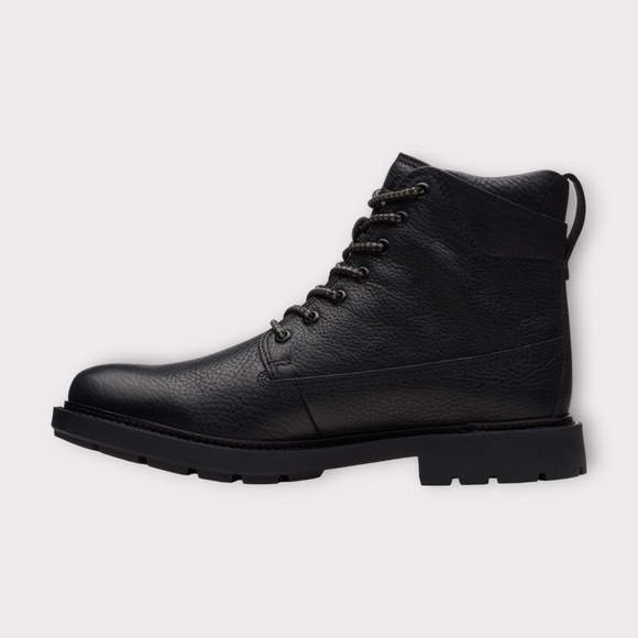 Clarks Mens Craftdale 2 Hi Boot. Black Leather. 26169000 main image 6